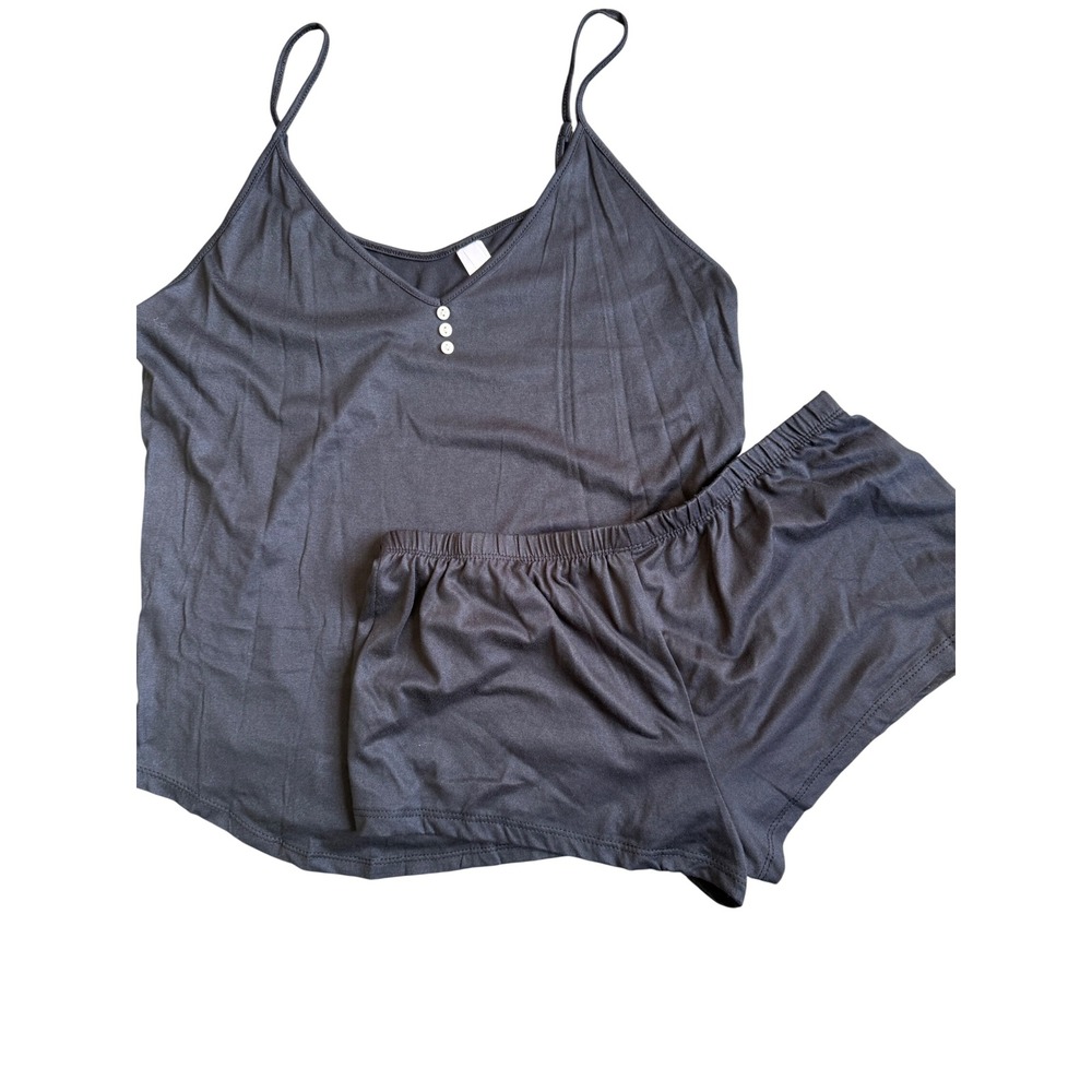 Flora by Flora Nikrooz Gray Camisole and Shorts Pajama Set Small Loungewear